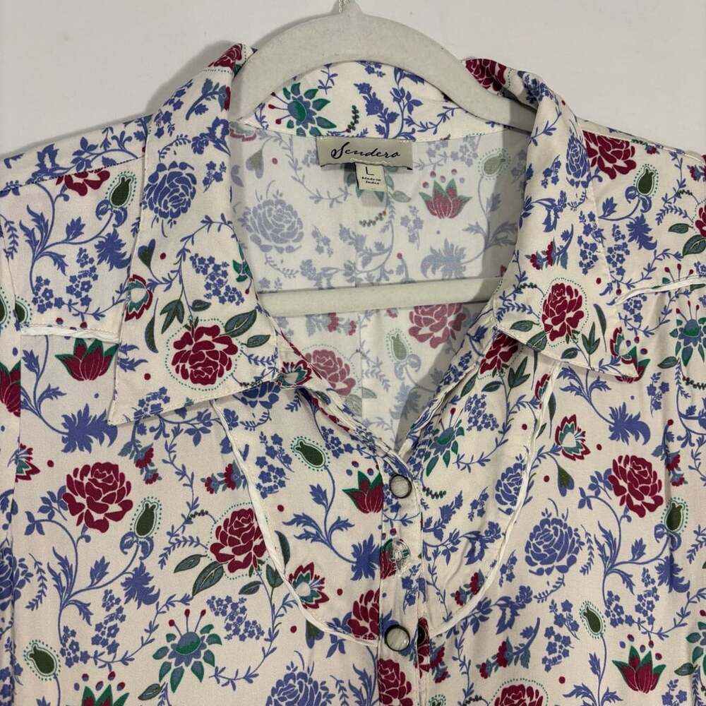 Sendero Midi Dress Womens L Western Prairie Cottagecore Coastal cowgirl - Picture 3 of 11